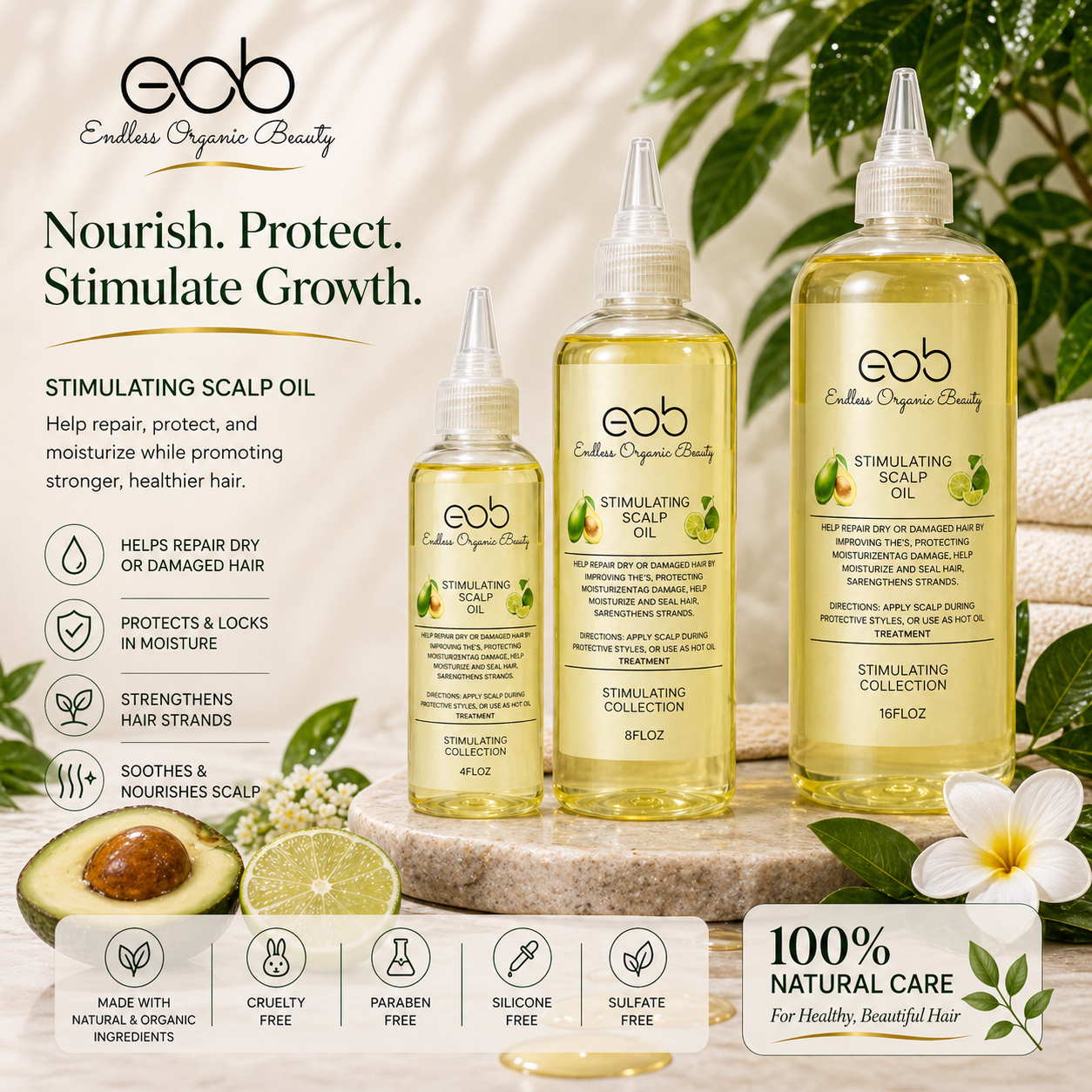 Stimulating Scalp Oil